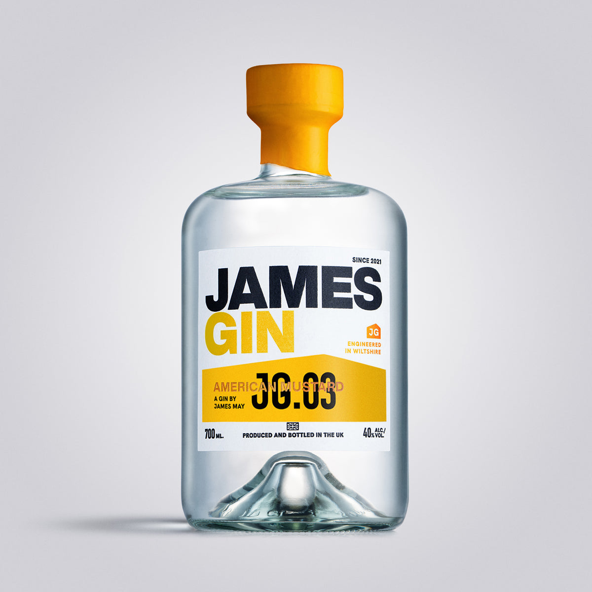 Bottle of American Mustard Gin | James Gin US | Award Winning Gin by James May