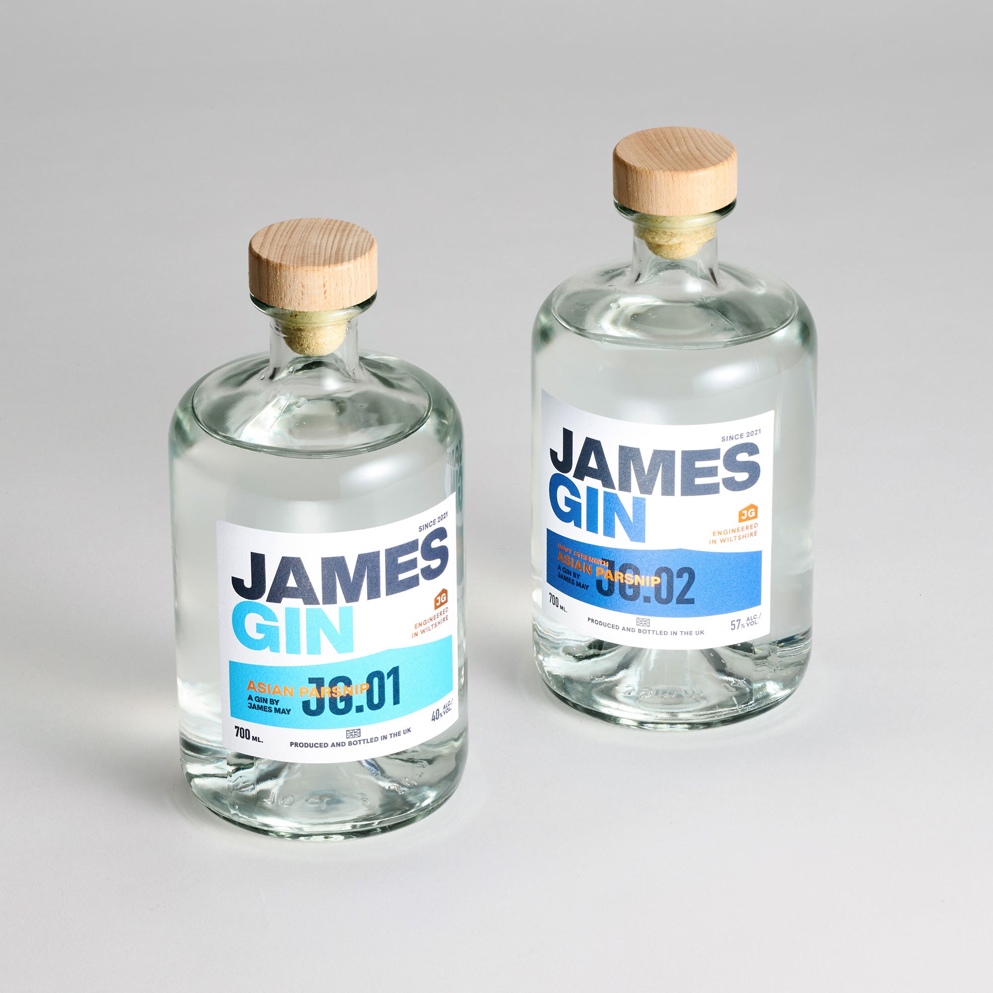 The Tupac | Asian Parsnip Gin 40%ABV, Asian Parsnip Navy Strength Gin 57%BV | James Gin