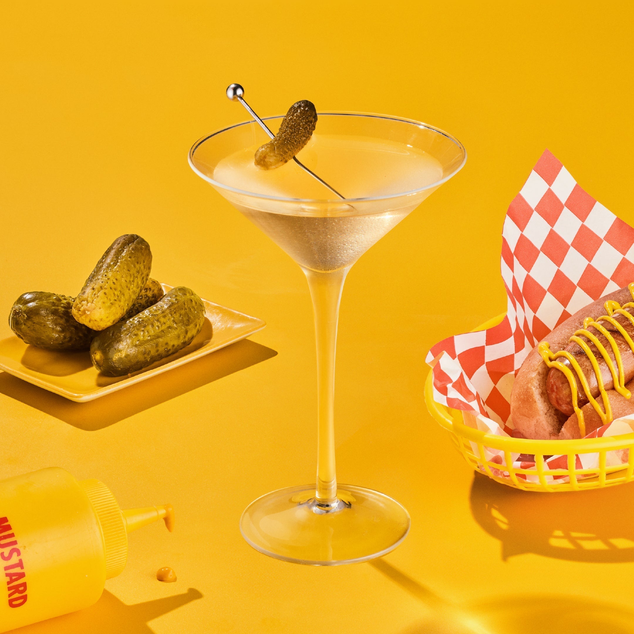 MUSTARD PICKLETINI™ | Mustard Pickle Martini Recipe | James Gin 