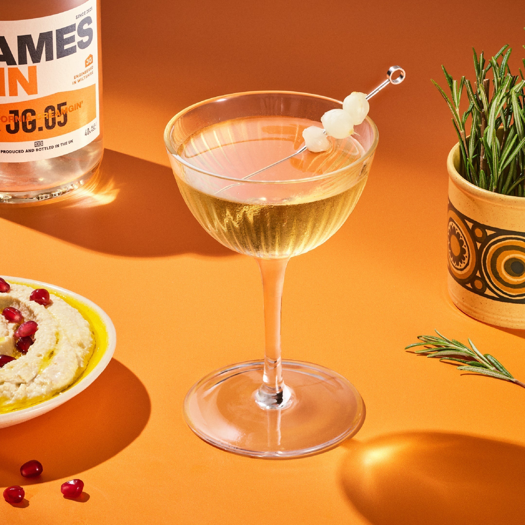 The Groovy Gibson | Cocktail with Gin, Italicus and Chardonnay | James Gin